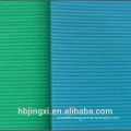 Green Blue Thin Ribbed Insulation Rubber Sheet